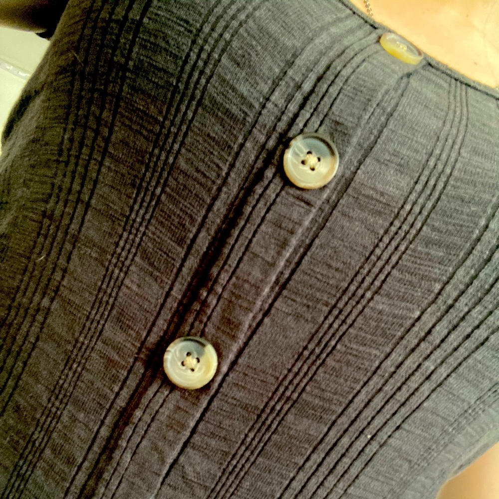 Black button down shirt